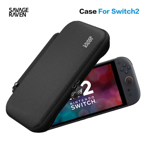 Edc Carry Co - スカル＆コーのNew Savage Raven EDCキャリングケース、2025年版Switch 2用ポータブルハードシェル収納バッグ（NSW 2ゲーム機用）