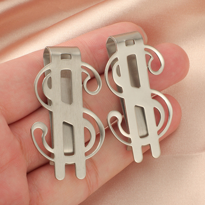 Money Clip Magnetic - 1 個スリムマネークリップステンレス鋼現金紙幣クレジットクリップ新ドルデザインファッションコイン紙幣現金クランプホルダー