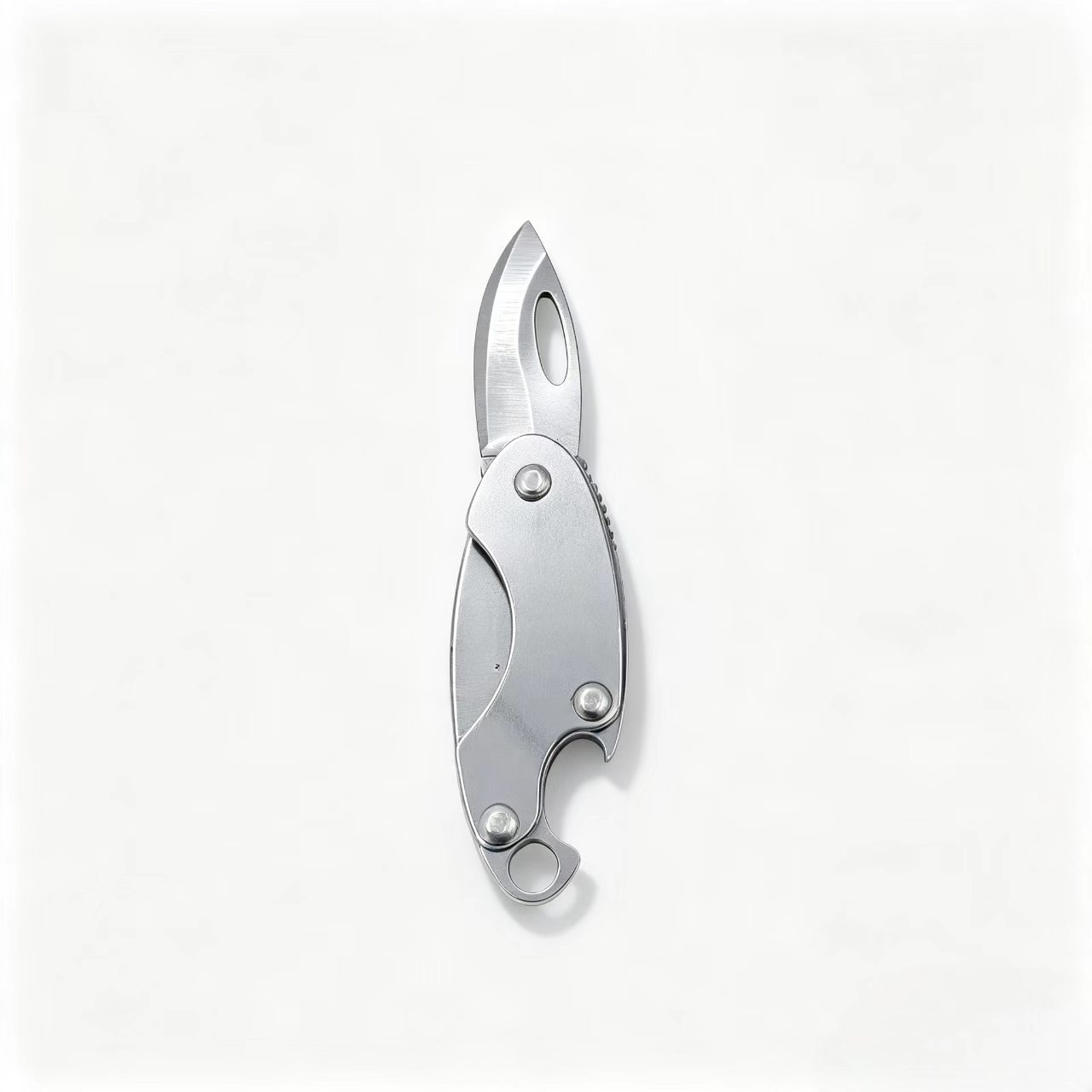 Edc Daily Carry - 携帯用ミニ折りたたみナイフ、栓抜き兼用キーホルダーEDCステンレス鋼製携帯ガジェット、日常持ち運びに最適