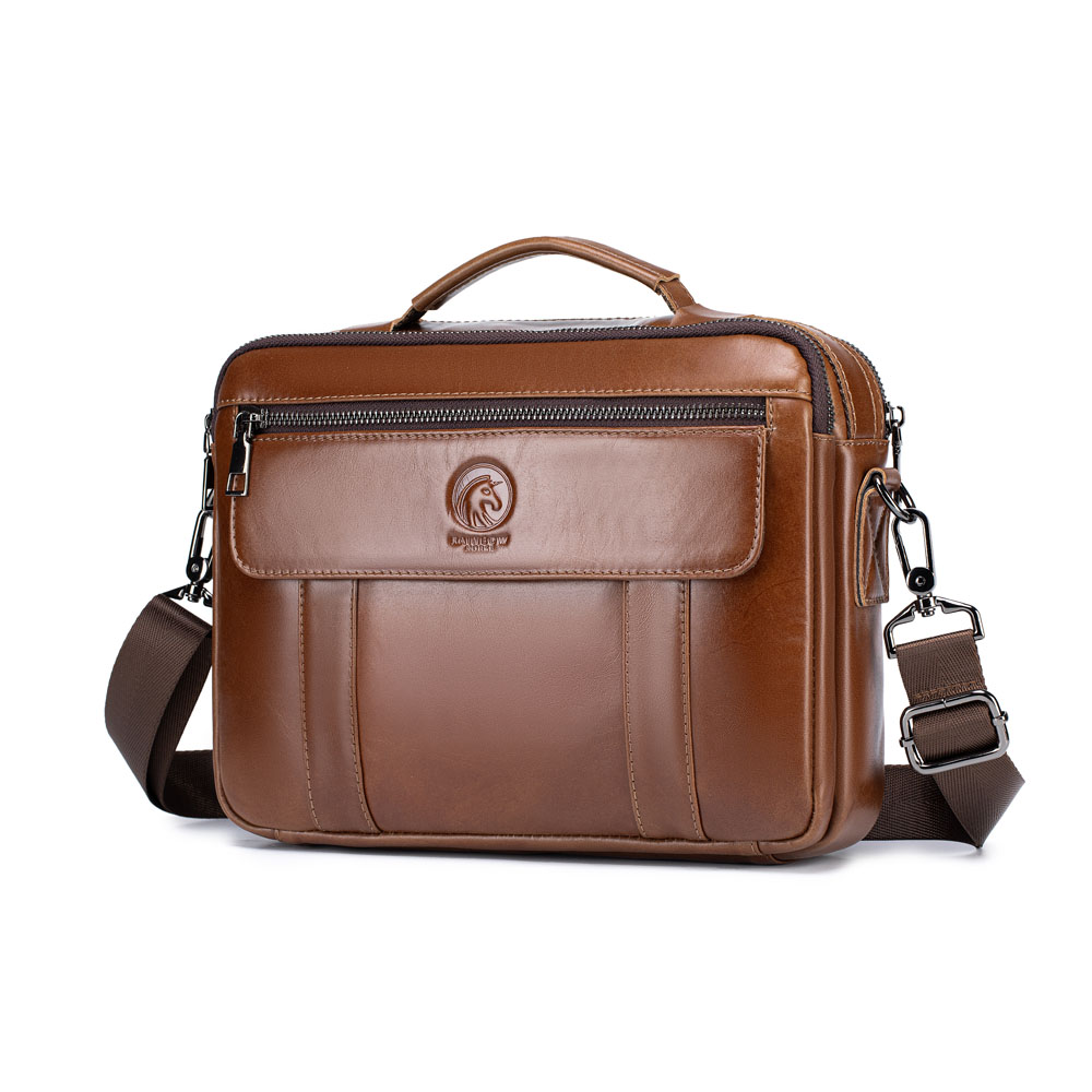 新しいメンズミニクロスボディバッグ、レザーバッグ、メンズテク - Edc Carry Bag のレビューと価格