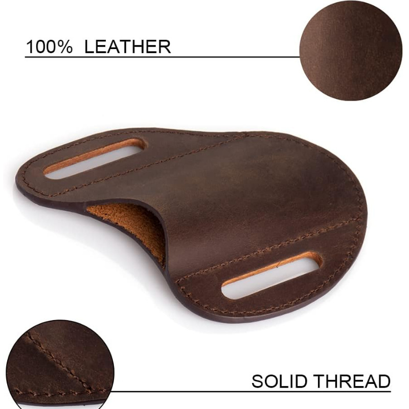本革ケース折りたたみナイフホルダーヴィンテージ PU ナイフ - Edc Carry Belt のレビューと価格