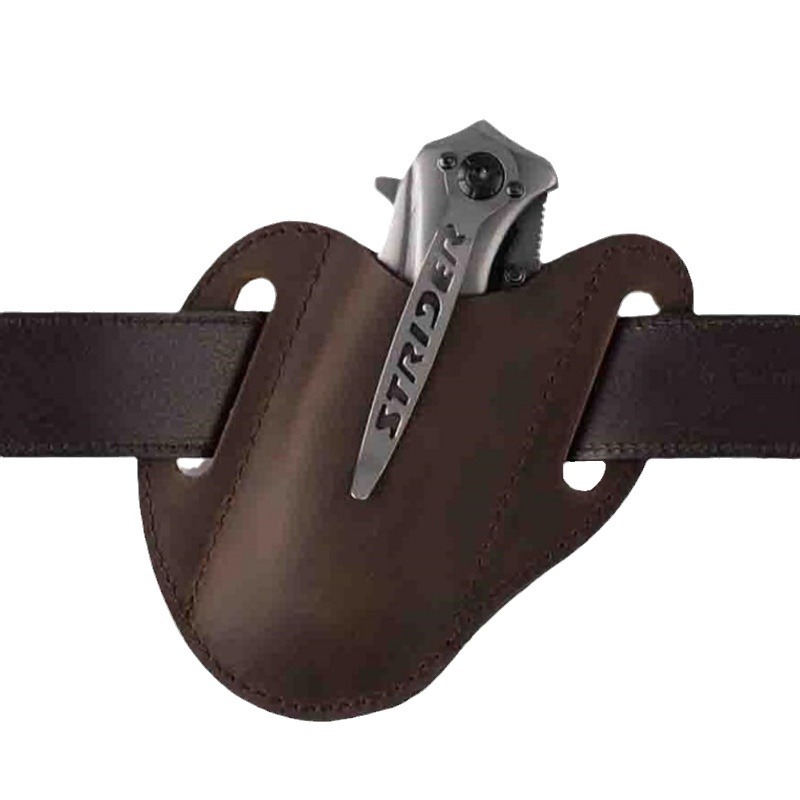本革ケース折りたたみナイフホルダーヴィンテージ PU ナイフ - Edc Carry Belt のレビューと価格