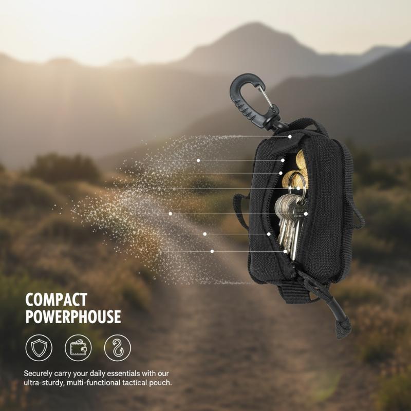 屋外用バックルバッグ EDCポーチ ジッパー付きキーカードホ - Edc Everyday Carry のレビューと価格