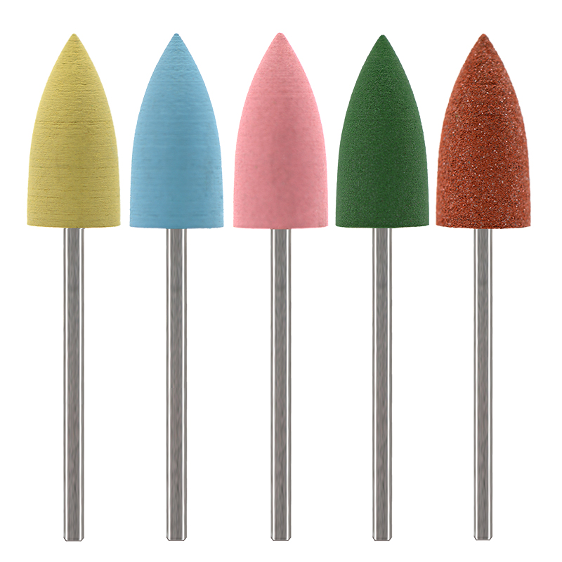5 ピース/セットシリコンネイルドリルビットマニキュアペディ - Nail File Titanium のレビューと価格