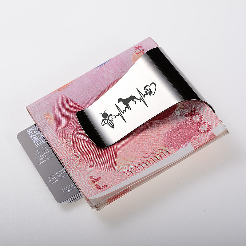 QOONG カスタムレタリングステンレス鋼 3 色スリム洗練 - Money Clip Magnetic のレビューと価格