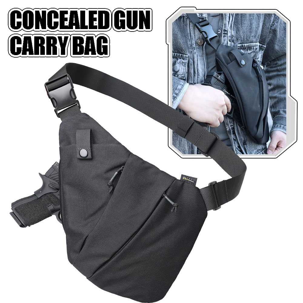 隠し戦術ピストルバッグ,メンズクロスボディバッグ,ピストルケ - Edc Carry Handgun のレビューと価格