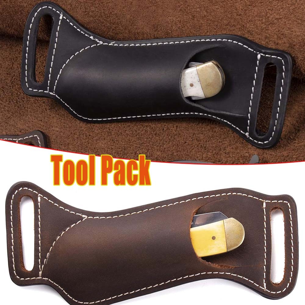 戦術用EDC折りたたみナイフシースウエストハンギング5インチ - Edc Carry Belt Leather のレビューと価格
