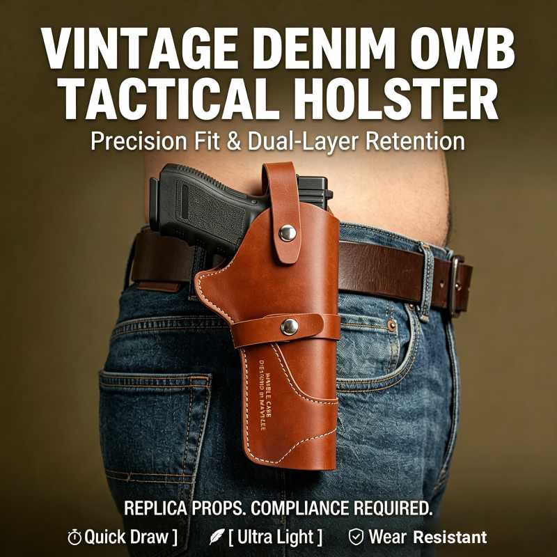 ヴィンテージレザーリボルバーホルスターOWB外側ウエストベル - Edc Carry Belt Leather のレビューと価格