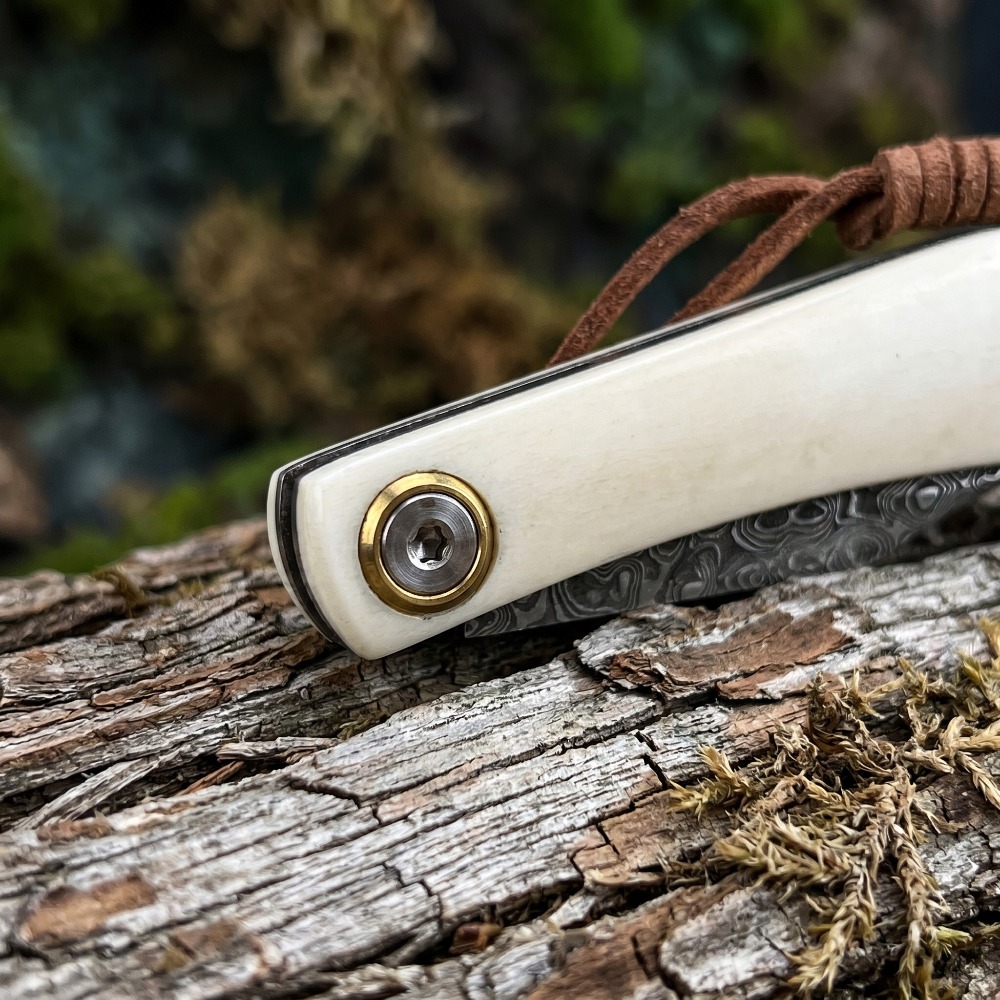 アウトドア折りたたみナイフ牛骨ハンドル小型ポケットナイフ日常 - Edc Daily Carry のレビューと価格