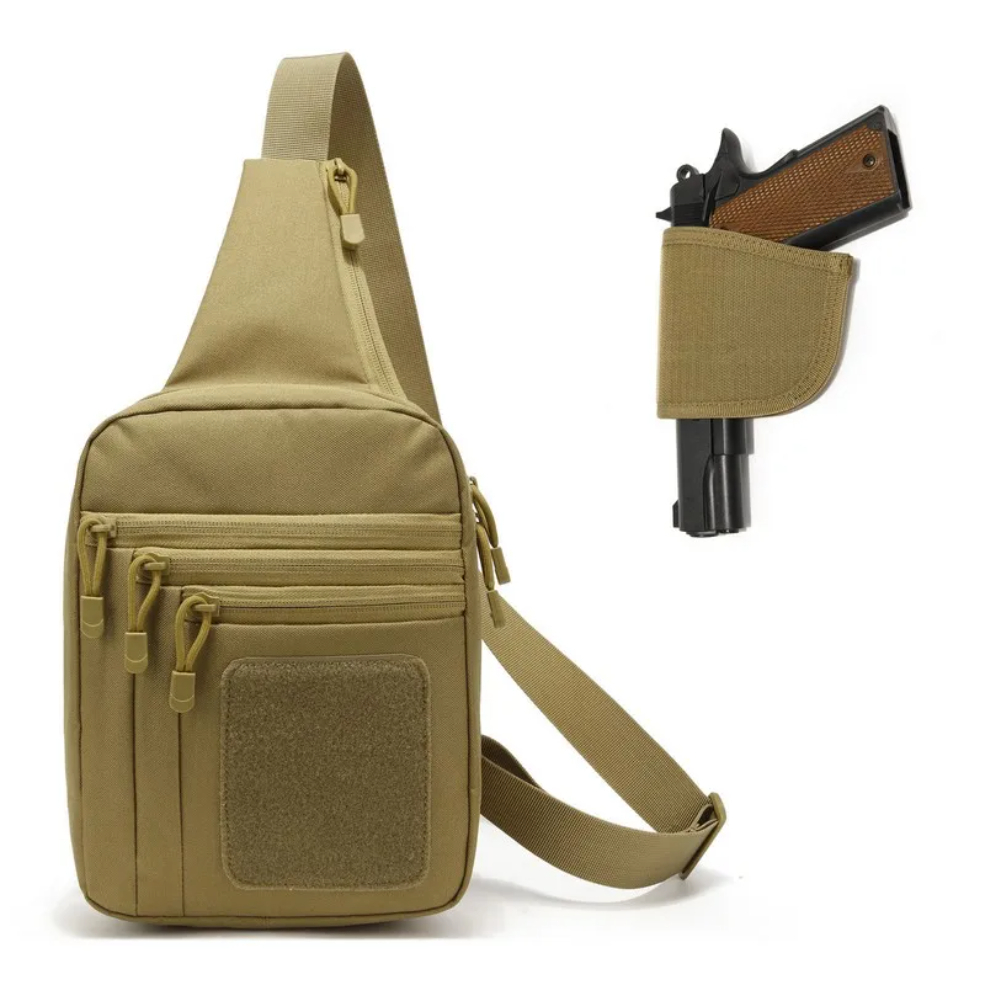 新しい戦術的なチェストバッグピストルホルスター隠し銃キャリー - Edc Concealed Carry Backpack のレビューと価格