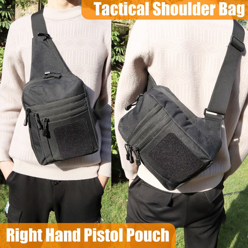 新しい戦術的なチェストバッグピストルホルスター隠し銃キャリー - Edc Concealed Carry Backpack のレビューと価格