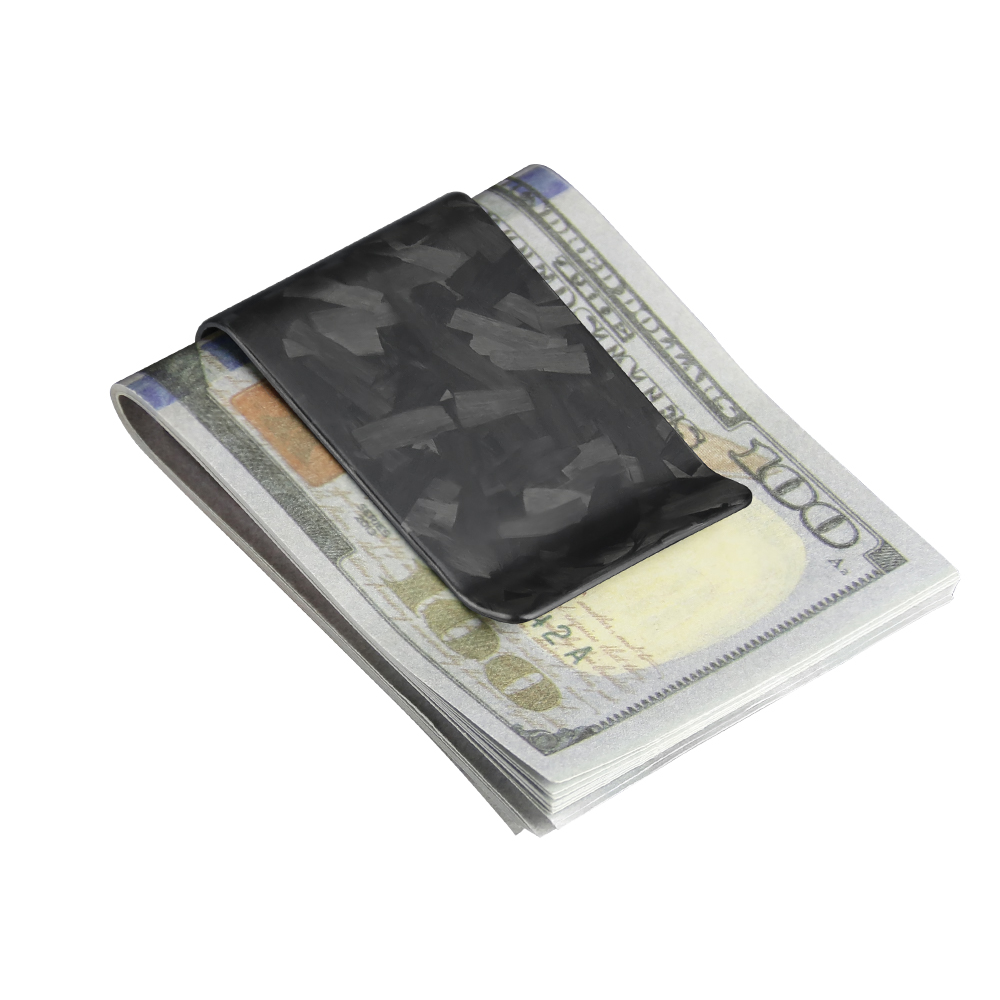 日常使用耐久性のある人気の高級ブラックカーボンファイバーシム - Money Clip Magnetic のレビューと価格