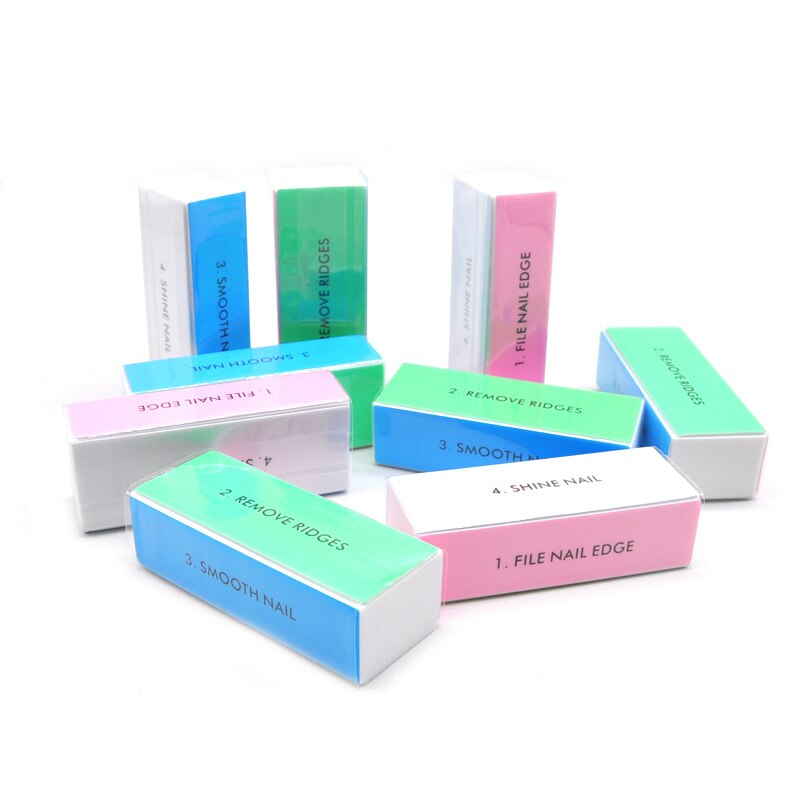 5ピース/ロットネイルバッファーブロック4ウェイカラフルなバ - Nail File Titanium のレビューと価格
