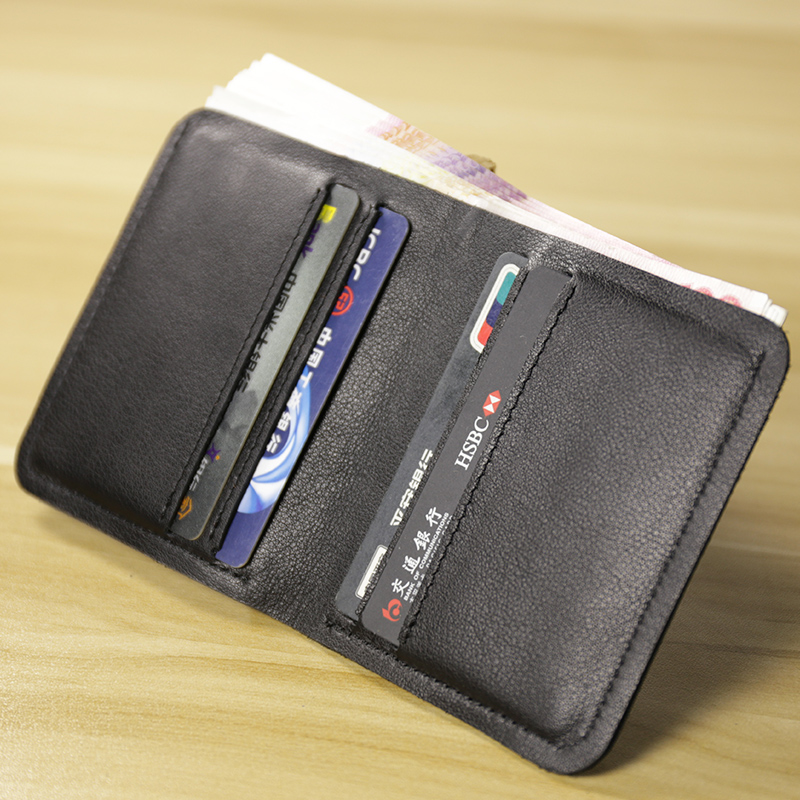 本革カジュアルメンズ財布高級デザインショート財布スリムカード - Money Clip Magnetic のレビューと価格