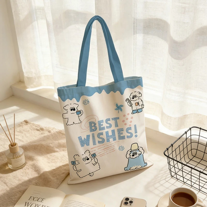 新しい漫画コミックプリントキャンバスバッグ女性用ショルダーハ - Edc Carry Bag のレビューと価格