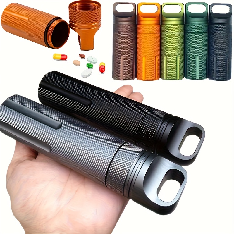 1 パックアルミ屋外乾燥容器マッチシール収納ケース防水ピルカ - Pill Fob Capsule のレビューと価格