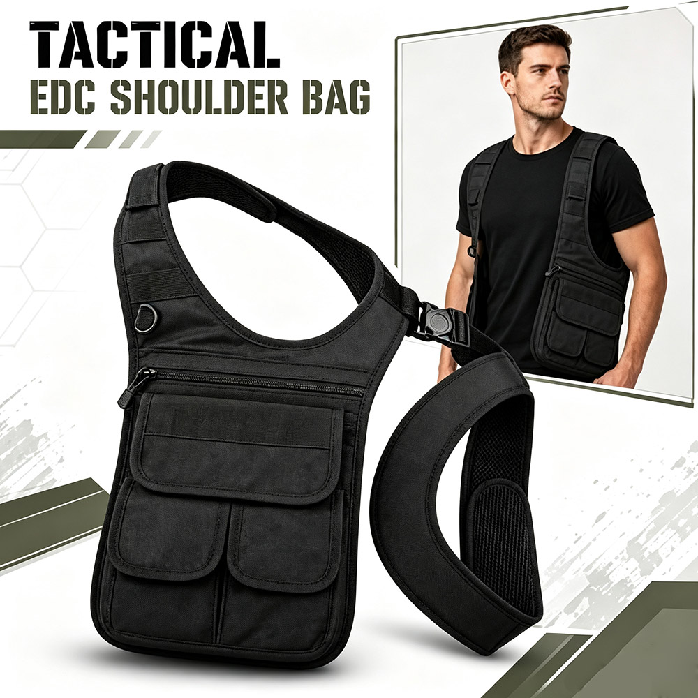 戦術的な隠しアンダーアームツールバッグ MOLLEマルチポケ - Edc Daily Carry のレビューと価格
