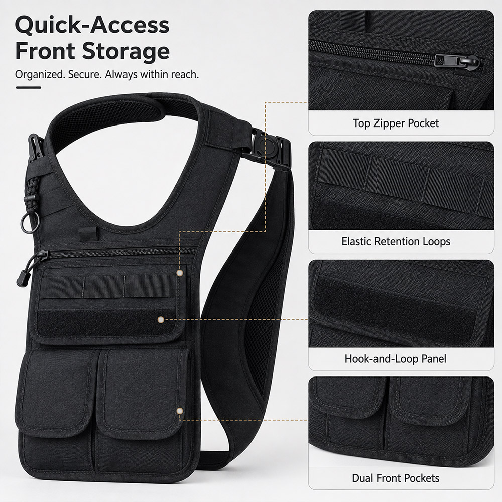 戦術的な隠しアンダーアームツールバッグ MOLLEマルチポケ - Edc Daily Carry のレビューと価格