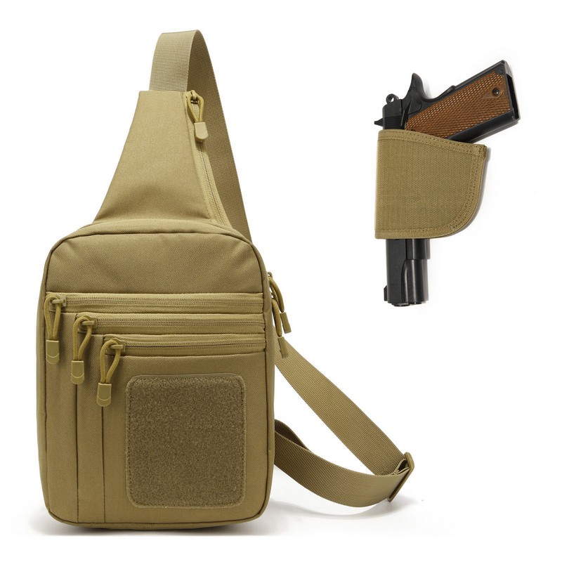 新しい戦術的なチェストバッグピストルホルスター隠し銃キャリー - Edc Concealed Carry Backpack のレビューと価格