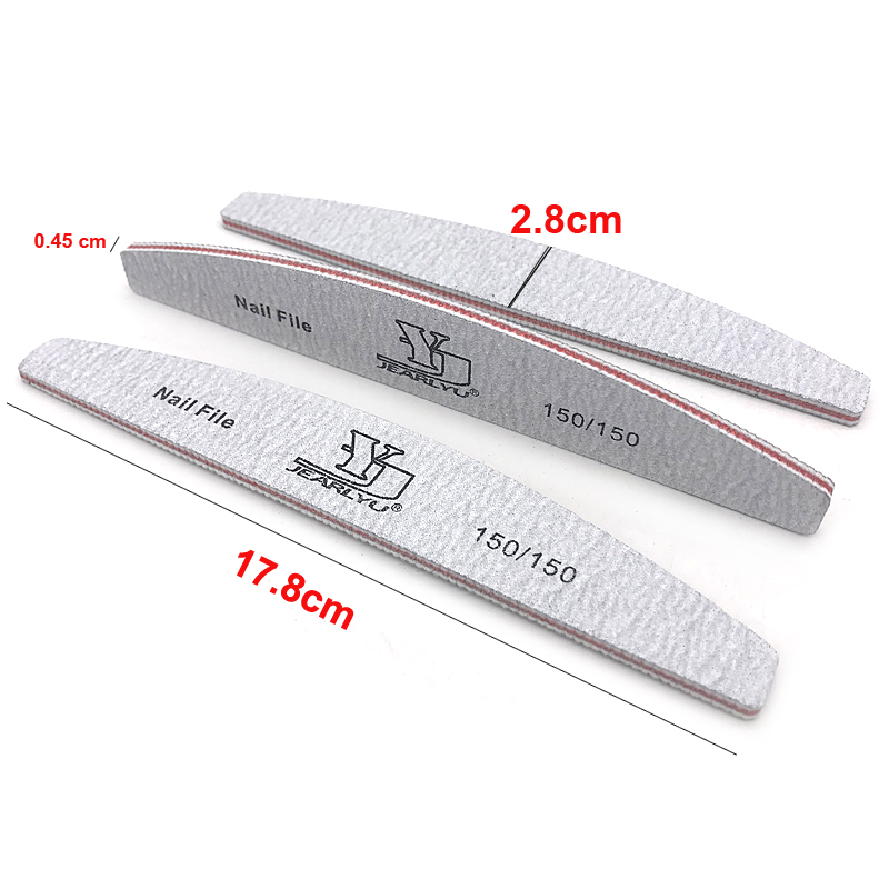 5ピース/ロットネイルファイルミックスカラーリマ80/100 - Nail File Titanium のレビューと価格