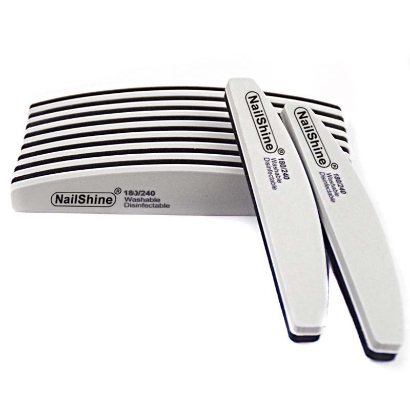 5 個スポンジブロック爪やすり 180/240 グレー/ブラ - Nail File Titanium のレビューと価格