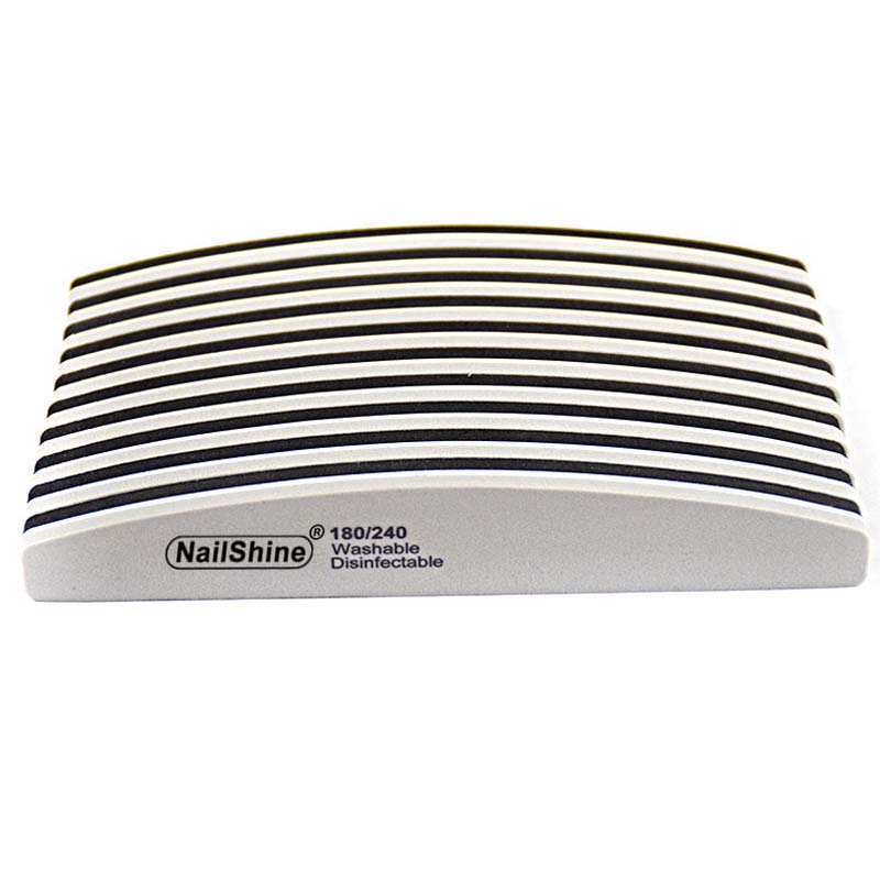 5 個スポンジブロック爪やすり 180/240 グレー/ブラ - Nail File Titanium のレビューと価格