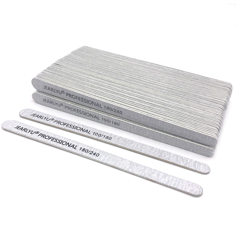 100/200 個木製爪やすり 100/180/240 グレ - Nail File Titanium のレビューと価格