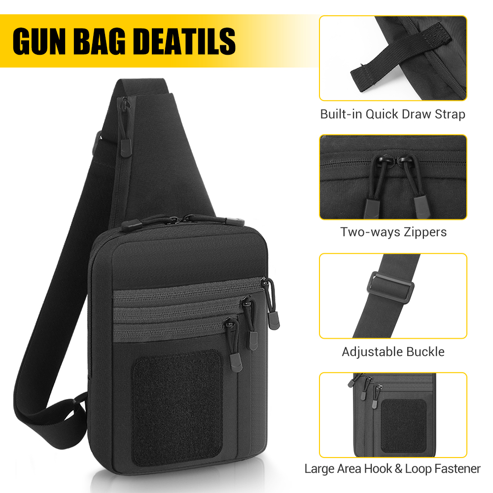 戦術ピストルガンバッグ 隠し持ちガンホルスター ハンドガン収 - Edc Carry Handgun のレビューと価格
