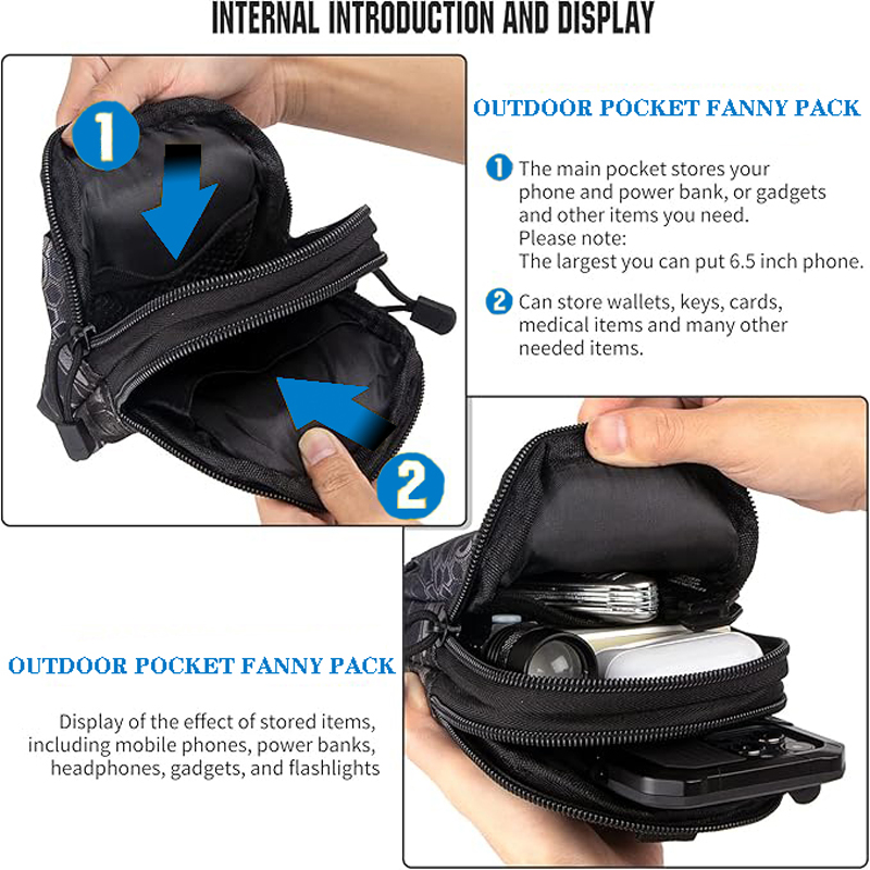 ユニバーサル EDC 戦術モールポーチウエストバッグ携帯電話 - Edc Carry Belt のレビューと価格