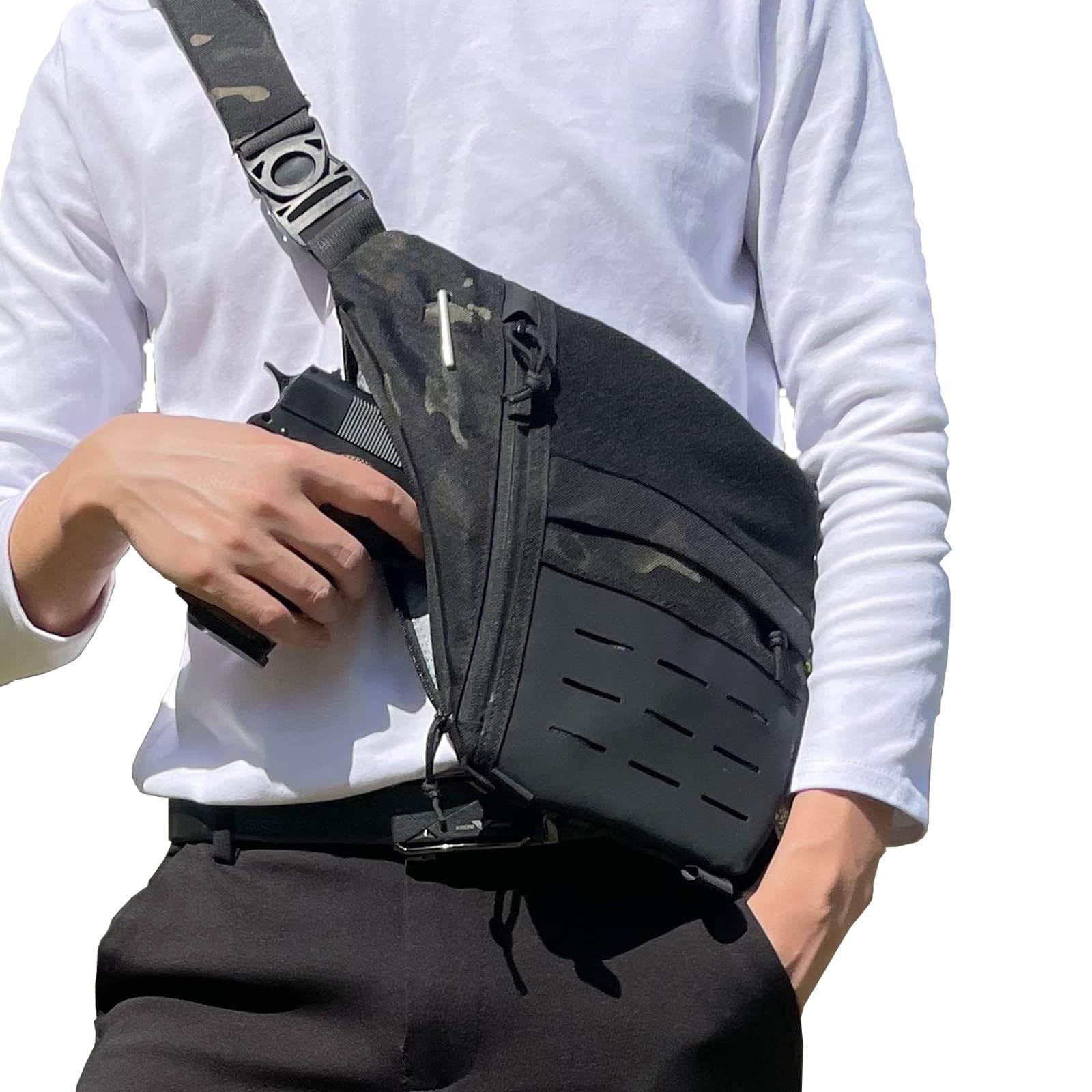 タクティカルバッグ 隠し銃バッグ EDC キャリーポーチ 多 - Edc Concealed Carry Backpack のレビューと価格