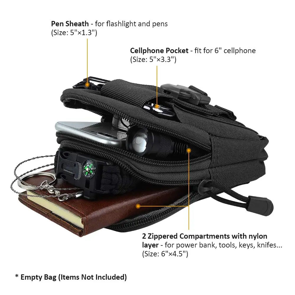 アウトドアギアツールガジェットポケットベルトバッグ戦術的なウ - Edc Carry Belt のレビューと価格
