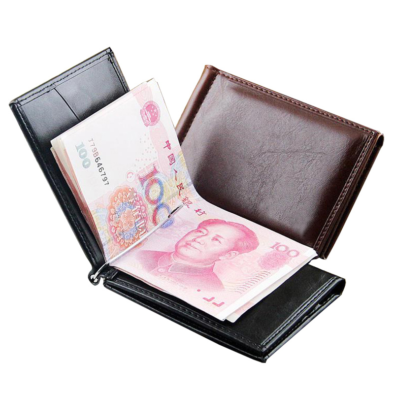 ホット販売ファッション男性の革マネークリップ財布マグネット掛 - Money Clip Magnetic のレビューと価格